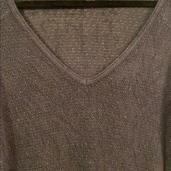 Bethany Mota Ribbed V-Neck Long Sleeve Top - Picture 3 of 4